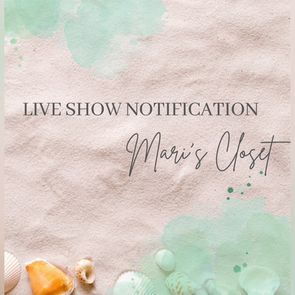 LIVE SHOW NOTIFICATION POST🐚💐💝